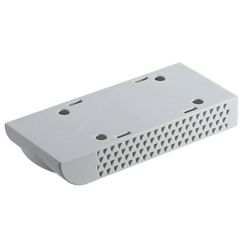 White electronic device with a textured surface on a white background
