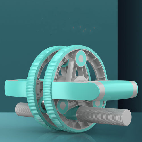 Turquoise ab roller on a teal background