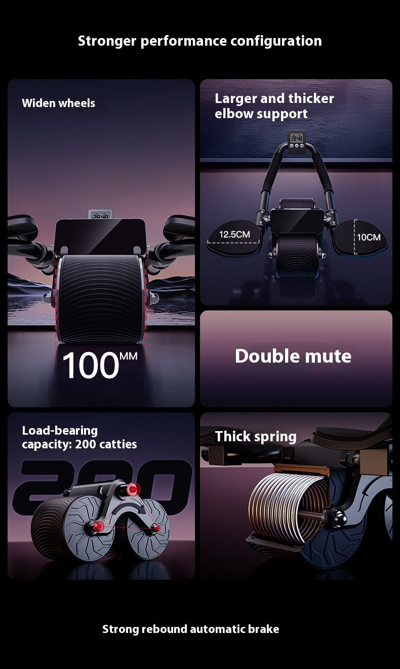 Product features with text on a black background