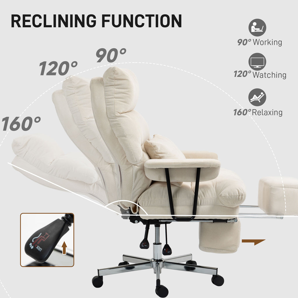 Beige recliner chair with adjustable angles and remote control on a white background