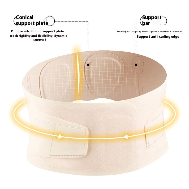 Beige conical support plate with labeled features on a white background