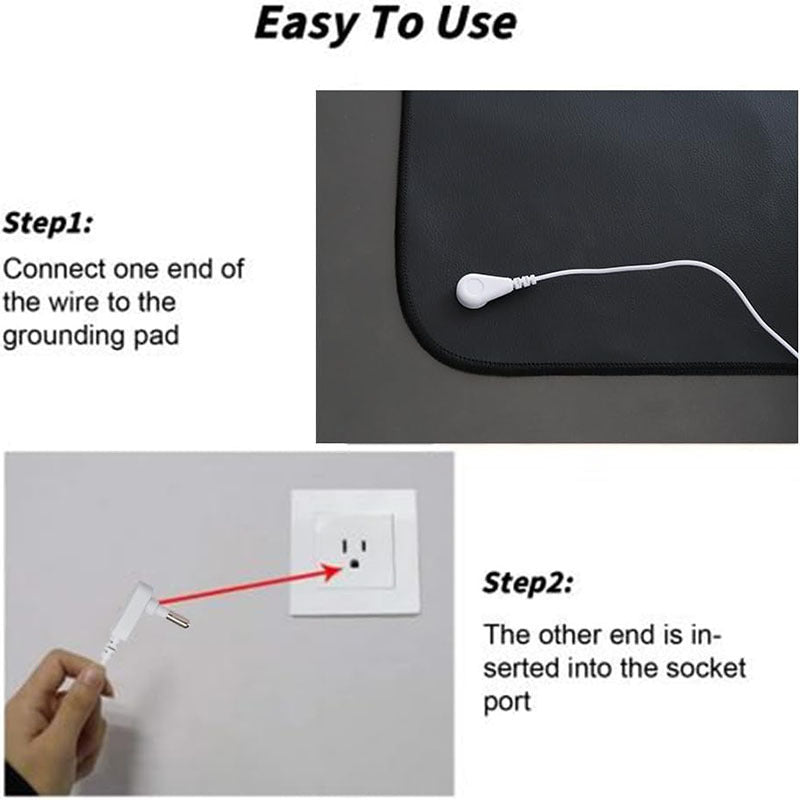 Instructions on how to use a grounding device with text and images.