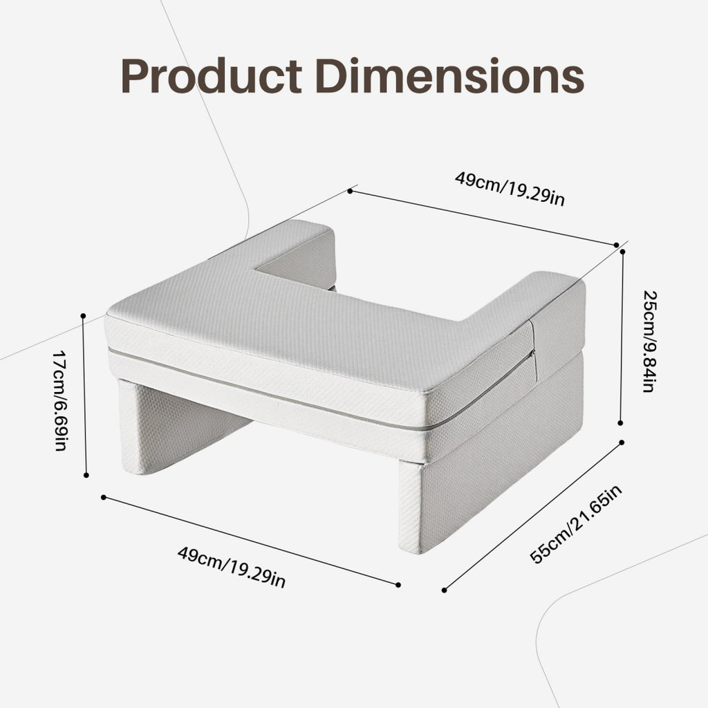 Product dimensions diagram of a rectangular box with dimensions labeled.