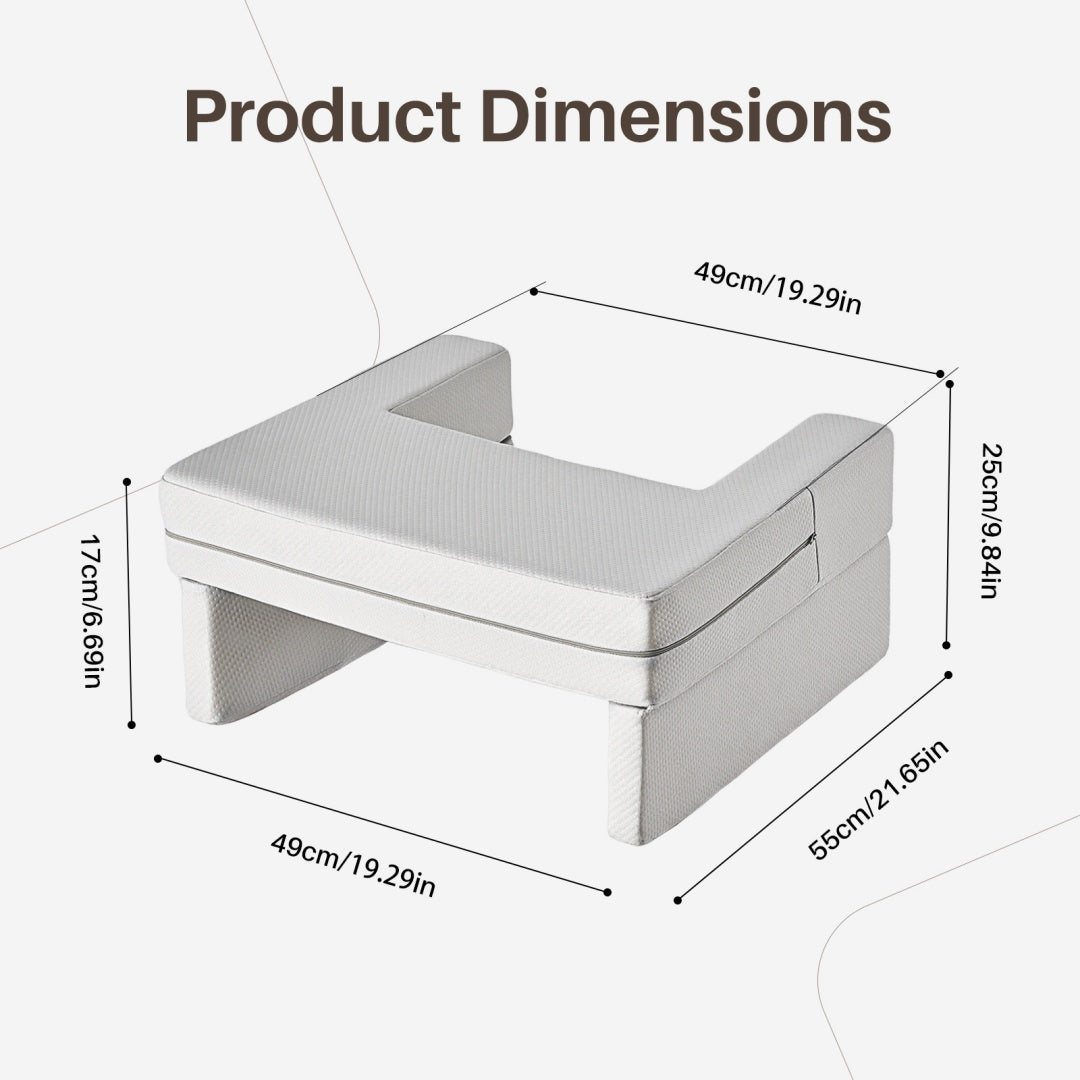 Product dimensions diagram of a rectangular box with dimensions labeled.