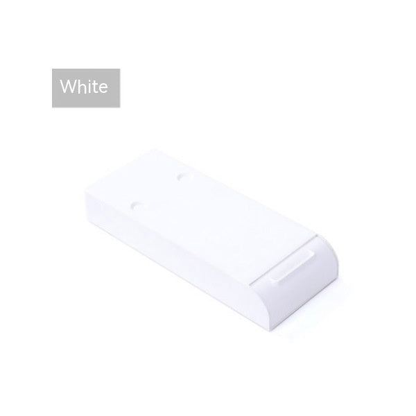 White paper roll on a white background with 'White' label