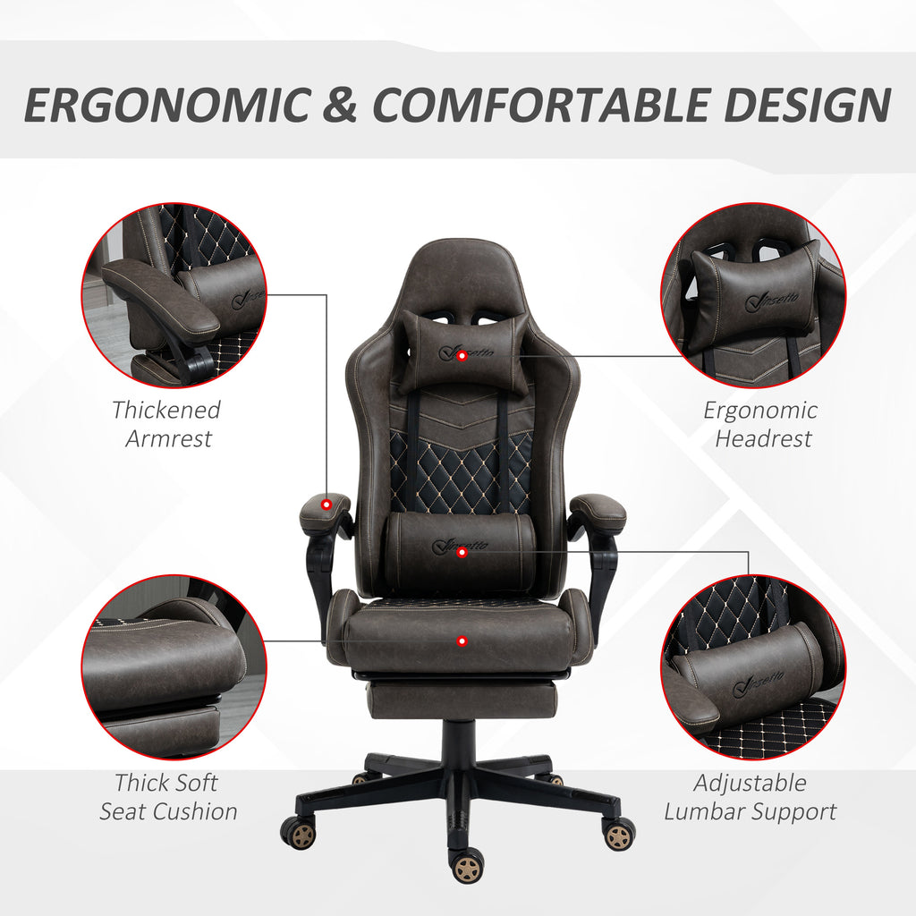 Ergonomic office chair with highlighted features on a white background