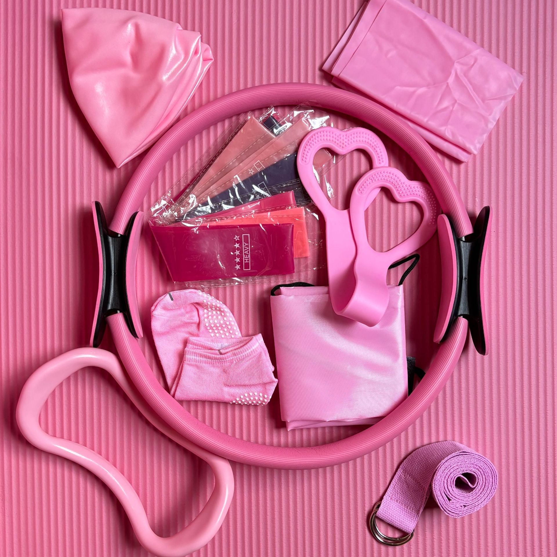 Pilates Ring Fitness 14-piece Set Resistance Band