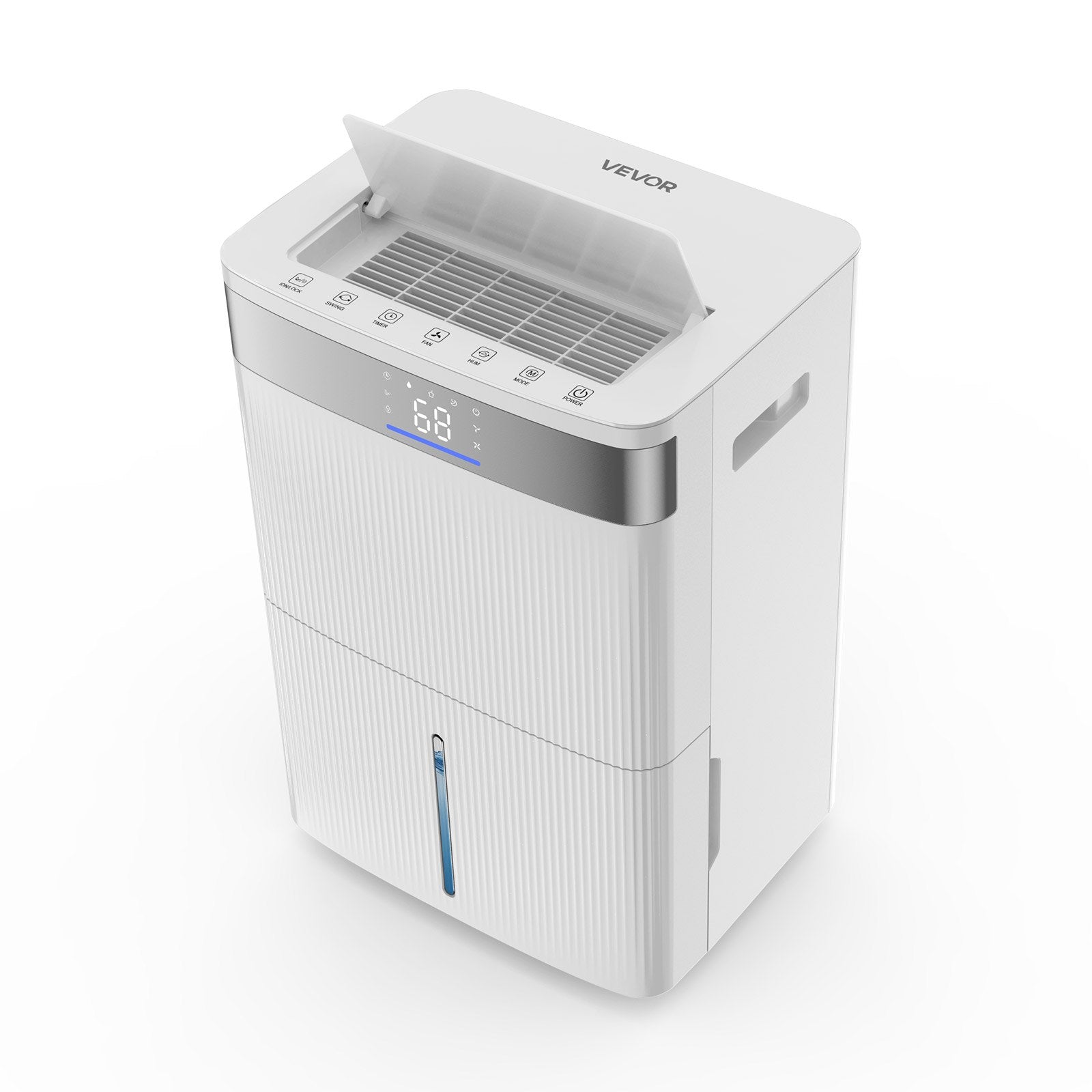 White VEVOR dehumidifier on a white background