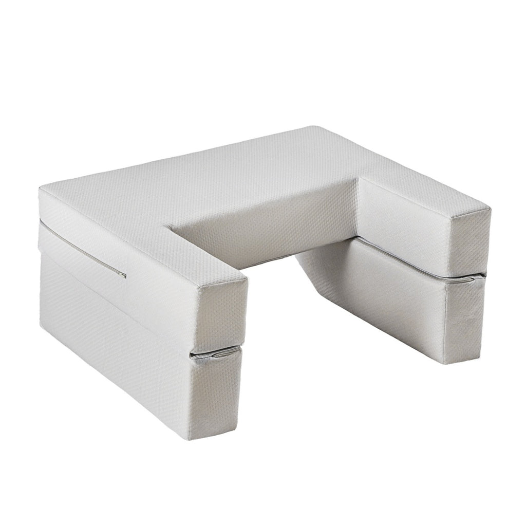 Silver jewelry box with a textured surface on a white background